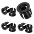 Eldraqth 5mm LED Light Holder, 100 Pieces Nylon Black Plastic Light Emitting Diode