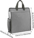 enyuwlcm Oxford Zippered Document Bag, File Tote Bag Pouch with Handle for Carrying Paper Files, 1 Pack (Gray)