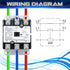 Dreyoo Carrier HVAC Motor Contactor, 3 Pole 40Amp Replacement Relays for Air Conditioner, Heat Pump, Refrigeration
