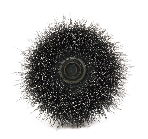 Wire Cup Brush, Fine Crimped with 1/4-Inch Hex Shank, 2-Inch-by-.008-Inch by Forney 72730