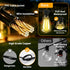 FUANXIEI ST38 33ft 3 Outdoor Solar String Lights Waterproof: Shatterproof Patio Lights - Solar Powered & USB Dual