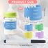 Fampery 8PCS 4 Silicone Baby Bottle Labels for Daycare Writable Bottles Label Reusable Bottle Bands for Daycares