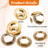 Qulkws 4 Pack 1/2" Female Locks Nut Pipe Fitting Lock Nut with Flange Brass Lock Nuts Gasket Hex Brass Female Locknut