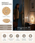 Night Light Wooden Carved Flower Mini USB Rechargeable Motion Sensor Nightlights Magnetic Wall Light for Hallway