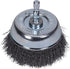 Century Drill & Tool 76223 Fine Crimped Cup Wire Brush, 2-3/4" for Rust, Paint, and Weld Spatter Removal
