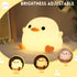 Dimmable DoDo Duck Night Light, Duck LED Night Light, Nursery Silicone Bedside Touch Lamp for Home Bedroom Decor