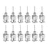 HARFINGTON 12pcs 21Gauge Stainless Steel Dispensing Needles, 1/4" Blunt Tips for Thick Liquids, Lab Use