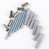 18pcs Screws Hardware Replacement Nail Kit for House Numbers - Stainless Steel Screw Accessories Set Including 6 Sets Plastic Anchor, 6 Sets Metal Fixing Grommet and 6 Sets Screws by Ajmyonsp