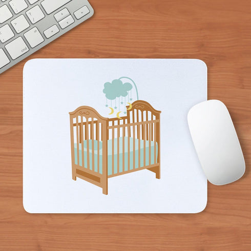 CafePress Crib with Sky Mobile Mousepad Non-Slip Rubber Gaming Mousepad