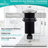 Brushed Nickel Sink Top Garbage Disposal Air Switch Button with Air Hose, Long Button