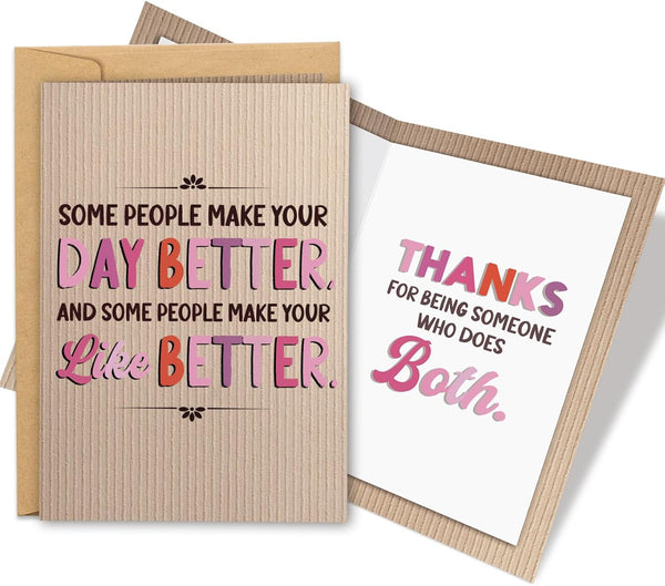 oxggerk Thank You Card, Appreciation Card for Man Woman, Thank You Gifts Cards