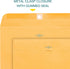 EnDoc 10 x 15 Clasp Envelopes, 10 Pack Brown Kraft Mailing Gummed Seal, 28lb Heavyweight for Home, Office