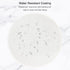 Hsurbtra Premium-Textured Small Round Mouse Pad, 8.7 x 8.7 Inch White, Anti-Slip Waterproof Rubber Mat for Office