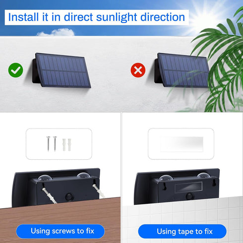 4 Pack) Solar Wall Lights Up and Down Solar Deck Lights Outdoor Waterproof Dusk to Dawn Wall Lights for Deck Outdoor