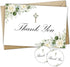 Ebned 30 Pack Thank You Cards With Envelopes And Stickers - Watercolor Cross