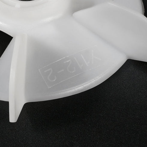 uxcell Motor Fan Blade, 150mmx28mm Round Shape, White Engineering Plastic with 6 Vanes, 2pcs