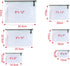 Oaimyy-24 Pcs Plastic Mesh Zipper Pouch Document Folders for School Office Supplies, Travel, Organizing Storage-Black
