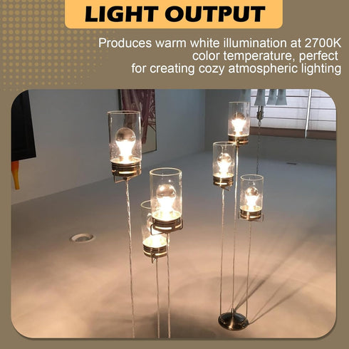 Verplexter 60A19HM 60W Bulb Half Chrome A Shape for Open fixtures, Pendants, Restaurant and Retail Lighting