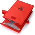 2 Pack 6.75" 10" 5.75", QWORK Medical Specimen Transport Bag, Biohazard Cooler Bag, x x Red