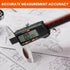 HARDELL Digital Caliper, 0-8 Inch Measuring Tool, Stainless Steel, Large LCD Screen, Waterproof Caliper for