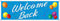 Beistle Welcome Back Banner Sign