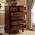6PC Nostalgic Chic Vintage Bronze Drawer Handles, Drooping Guardrail Dresser Cabinet Handles (3.78in)