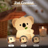 3 Dimmable Cute Koala Night Light for Kids Rechargeable, Battery Operated Nightlight Level with RGB&Timer, Silicone