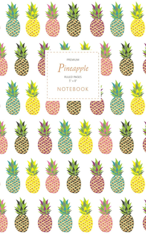 Pineapple Notebook - Premium Fun Notebook with 96 Ruled Pages, 5x8 inches (12.7x20.3cm), Nearly A5 Junior Legal Pad
