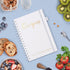 JUBTIC Recipe Book to Write in Your Own Recipes - Spiral Hardcover Personal Blank Cookbook with Gold Foil Stickers,