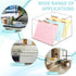 DLUGOPIS 4x6 5 150 Index Card Holder Acrylic Index Card Organizer Clear Index Card Box Flash Card Holder with Index