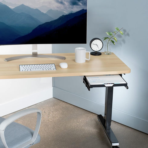 VIVO Under Desk Sliding 11 inch Pull-Out Whiteboard Drawer - Compact Note-Taking Workstation Organizer
