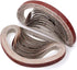 3/8 x 13 Sanding Belts - 120 Grit Aluminum Oxide Belt Sander Paper, 24 Pack (3/8x13in, 120 Grit)