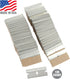 25181 100 Pack OEMTOOLS Razor Blades, Utility Knife Blades Refills, High Carbon Steel Utility Blades for Removing Paint