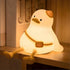 lurk deep Duck Night Light for Kids,Touch Dimmable,Rechargeable Portable and Squishy Silicone Led Nightlight,Kawaii