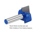 uxcell 25mm Dia 8mm Shank Bottom Cleaning Router Bit, 2 Flutes Carbide Tipped Cutter for Woodworking