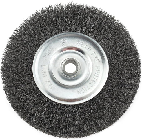 IVY Classic 5-Inch x 5/8 - 1/2-Inch Arbor Carbon Steel Crimped Bench Wire Wheel, 0.012-Inch Coarse