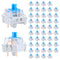 FdcZeyxior 50 PCS Mechanical Keyboard Switches Keyboard Clicker 3 Pin Blue Switch Replacement