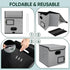 BALEINE File Organizer Box with Lid, Collapsible File Folder Organizer with Plastic Slide, Hanging File Folder Box for