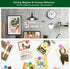 Magnetic Board Frameless Stainless Iron Strips, Magnetic Strips with Adhesive Backing, Memo Board with 7 Pcs Colorful