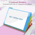 Sooez Clipboard Folio with Refillable Notepad and 10 Storage Pockets for Letter Size, Cute Portfolio for School Office