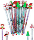 Christmas Mechanical Pencils for Kids, 36 Pack Retractable Pencils with Santa, Snowman, Elk for Party Favors