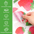 AOWDIAO 80 Pcs Strawberry Wall Decals Peel and Stick for Bedroom, Kitchen, Bathroom & Nursery Cute Strawberry Decor