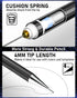 Nicpro 6 PCS Art Mechanical Pencil Set, Black Metal Drafting Pencils 0.3-0.9mm & 2PCS 2mm Graphite Lead Holder