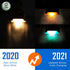 16 Pack SOLPEX Color Changing Solar Deck Lights, Waterproof LED Lights for Decks,Stairs,Fences,Yards and Patios