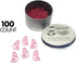 Mermaid Shaped Paper Clips, 100 Count, Pink, Great for Collectors or Office Gifts, Comes in Round Tin with Lid