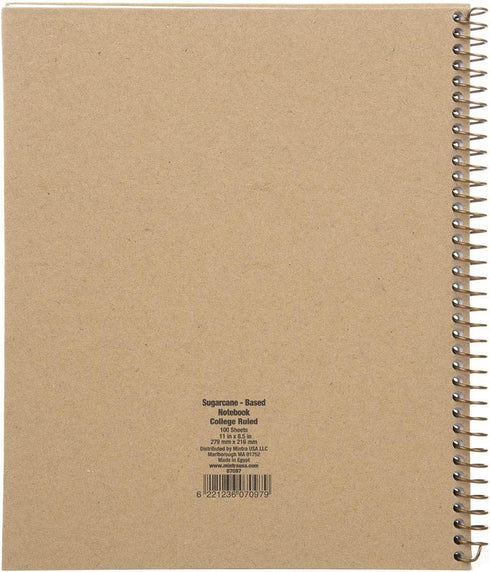 Mintra 100% Recycled Notebooks, Letter Size (8.5in x 11in), Plain Cover, 3-Pack