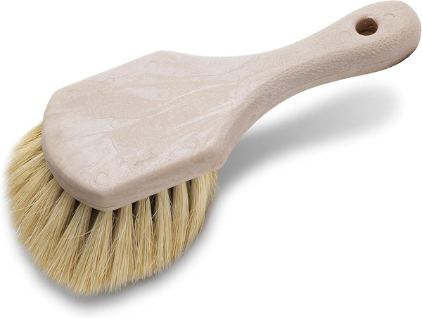 Marshalltown Utility Scrub Brushes, 8 Inch Size, White Tampico Bristles, High-Tensile Strength