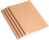 ZZTX 4 Pack Blank Kraft Notebooks, Blank Paper Sketchbooks for Drawing Doodling Writing,Travel Journal Set, A5, 36 Pages, 8.3” X 5.5” by ZZTX