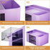 Marbrasse Pen Organizer, Multi-Functional Pencil Holder with 2 Drawers, 5 Compartments for Office Art Supplies (Purple)