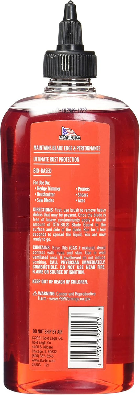 12oz (22503), STA-BIL Blade Guard - Premium Lubricant, Helps Maintain Edge, Will Not Harm Plants, Protects Against Rust